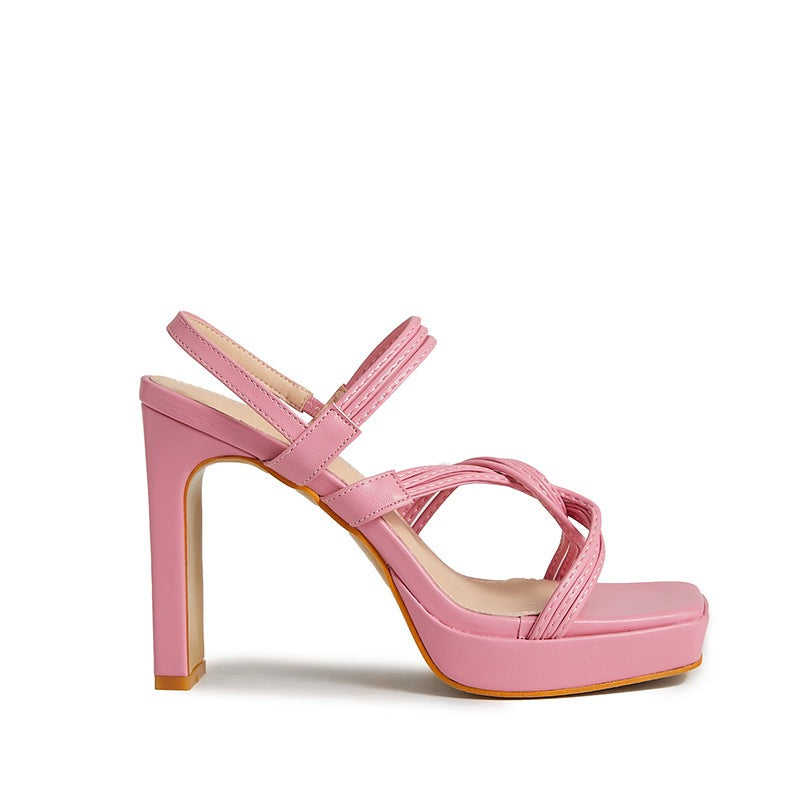 Ankle Strap Heel Sandals Newgew