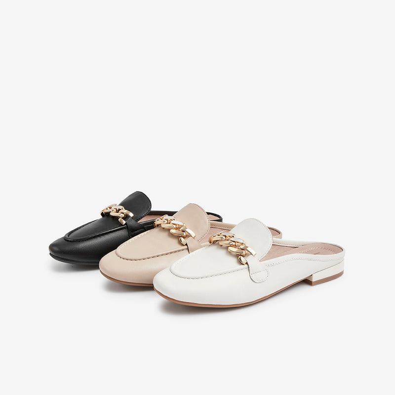 Square Heel Mules Newgew