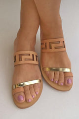 Open Toe Flat Sandals Newgew