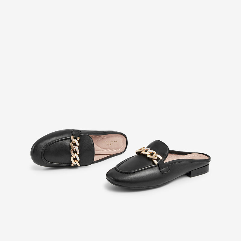 Square Heel Mules Newgew