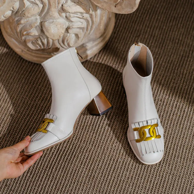 Brianna Low Heeled Ankle Boots Newgew