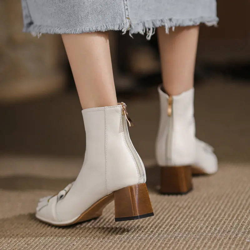 Brianna Low Heeled Ankle Boots Newgew