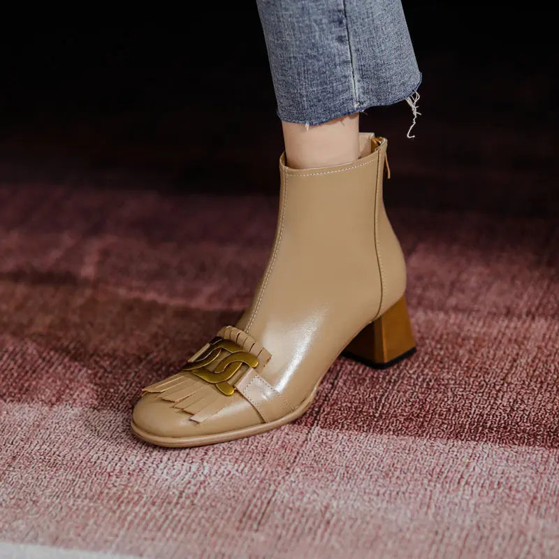 Brianna Low Heeled Ankle Boots Newgew