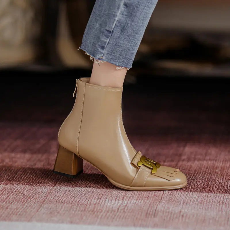 Brianna Low Heeled Ankle Boots Newgew