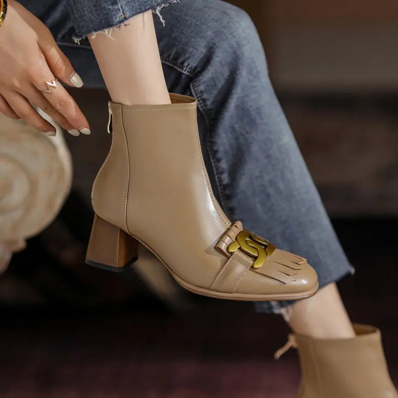 Brianna Low Heeled Ankle Boots Newgew