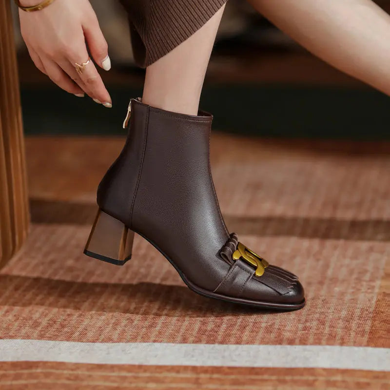 Brianna Low Heeled Ankle Boots Newgew