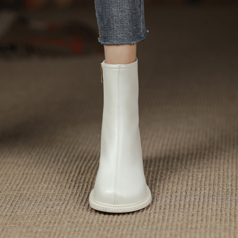 Faith Round Toe Low Heeled Ankle Boots NEW GEW