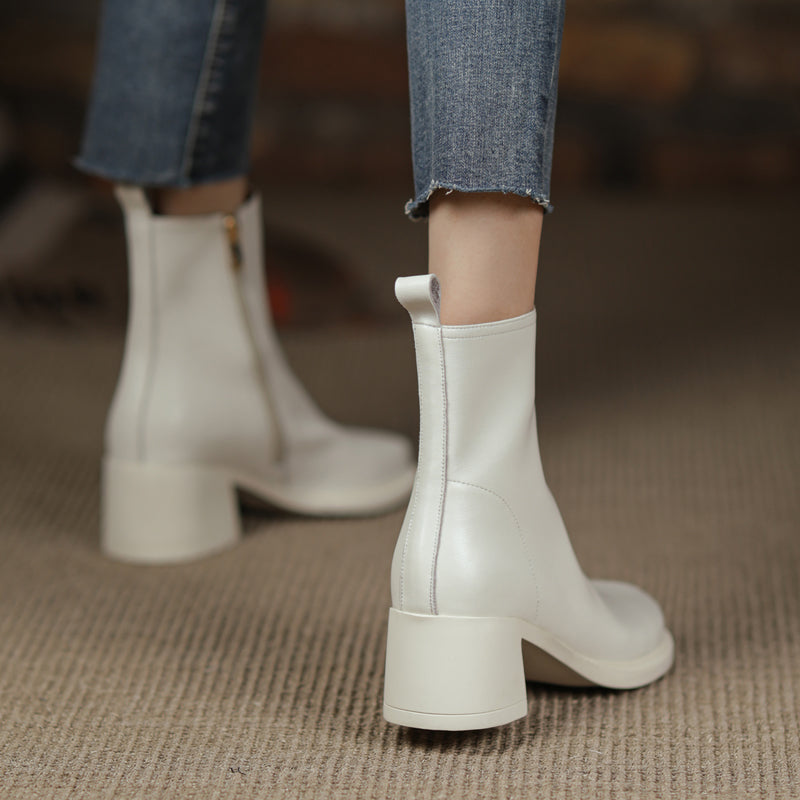 Faith Round Toe Low Heeled Ankle Boots NEW GEW