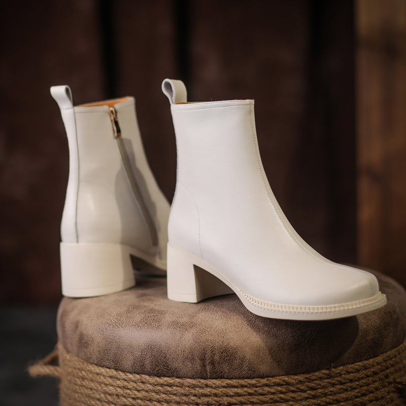 Faith Round Toe Low Heeled Ankle Boots NEW GEW
