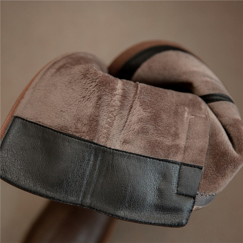 Jairo Genuine Leather Knee High Riding Boots newgew