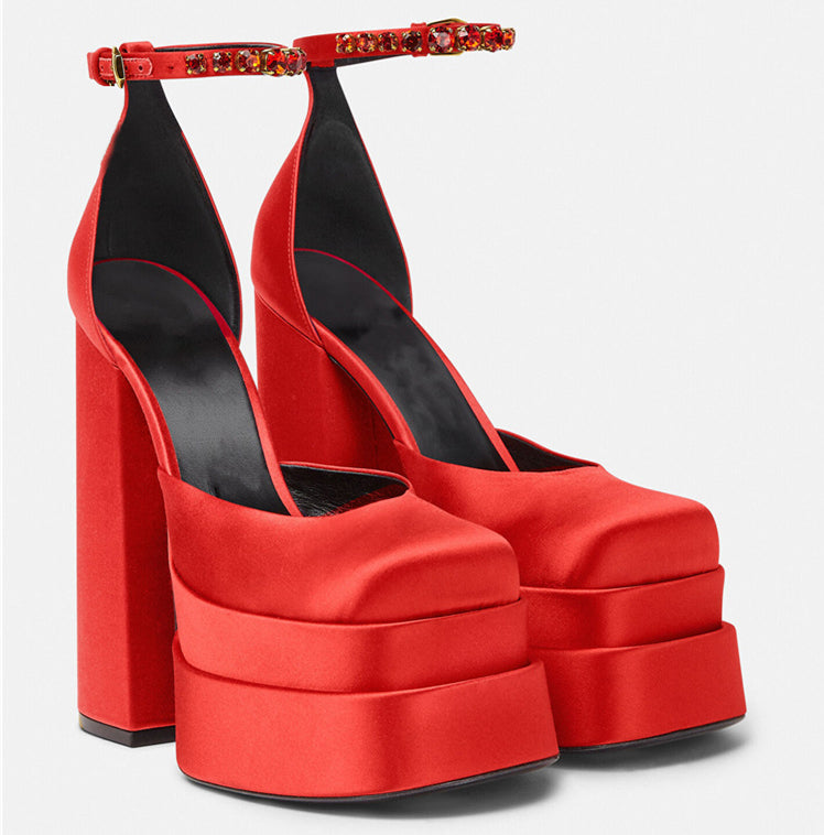 2022 Thick High Heels Shoes Newgew