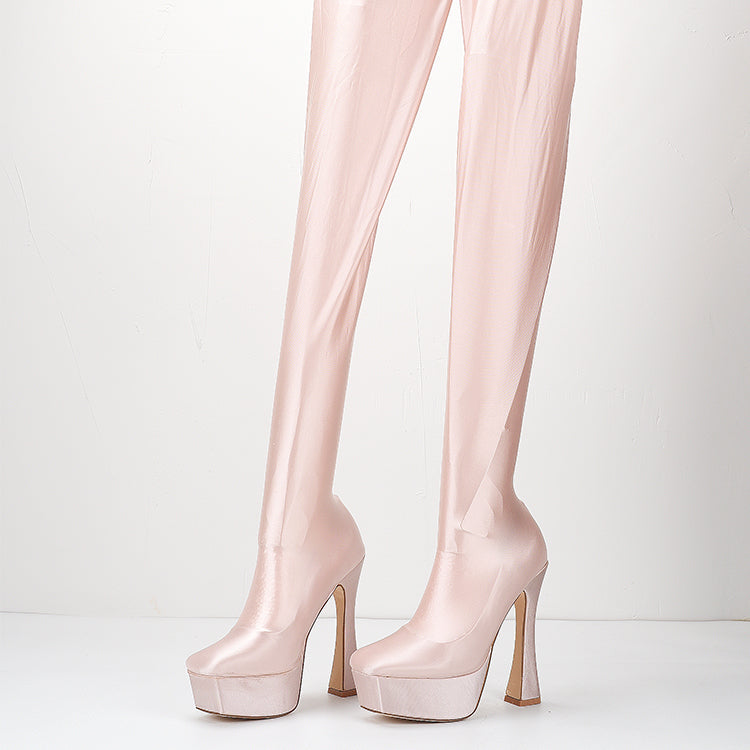 Glossy Legging Boots Newgew
