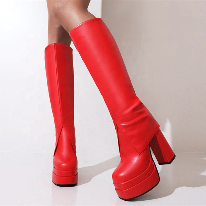 Women High Heeled Boots Newgew