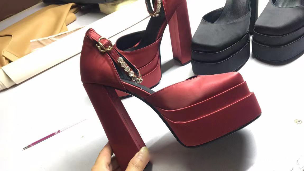 2022 Thick High Heels Shoes Newgew