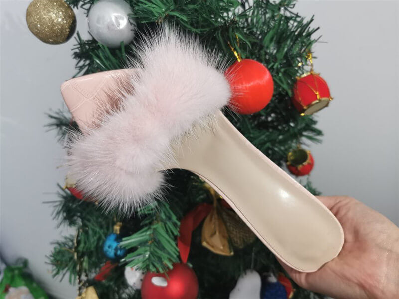 Fur Thin High Sandals Newgew