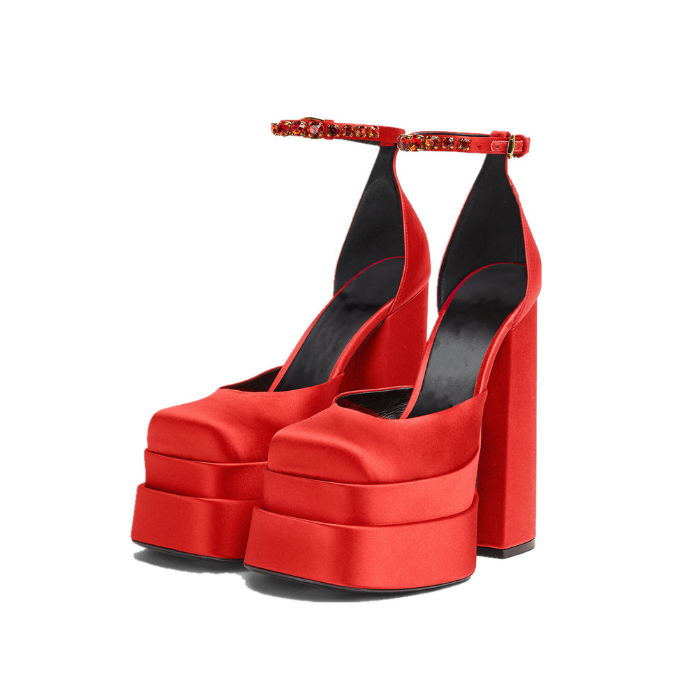 2022 Thick High Heels Shoes Newgew