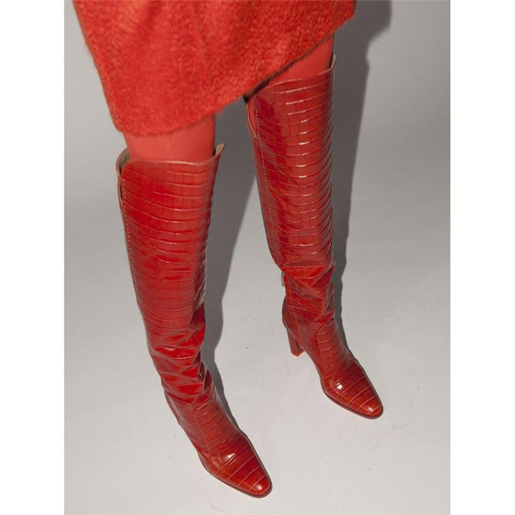Colorful Knee Boots Newgew