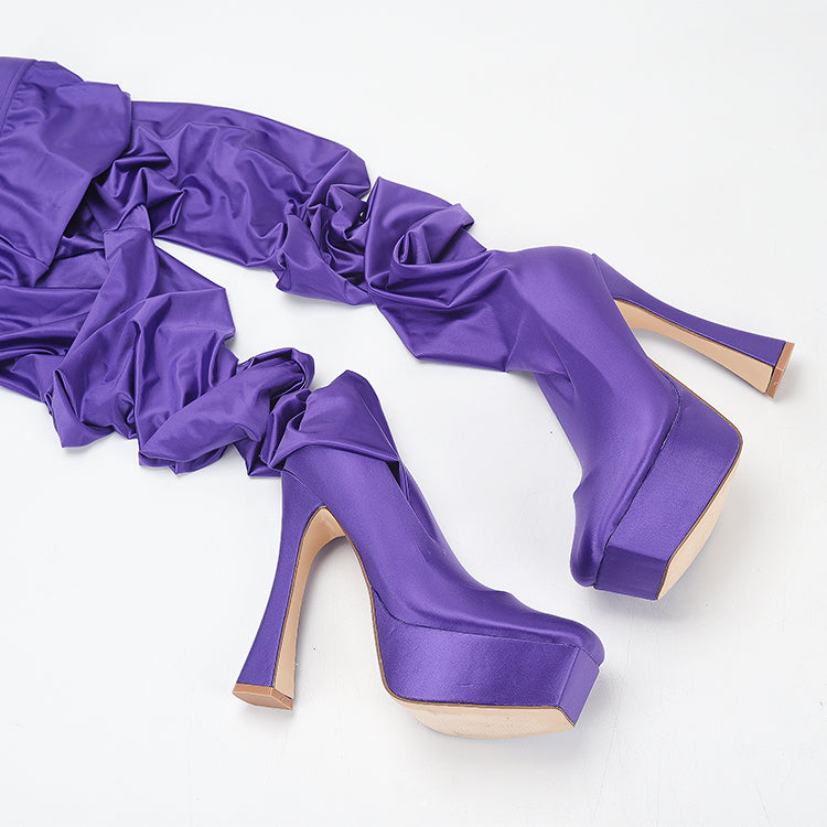 Glossy Legging Boots Newgew