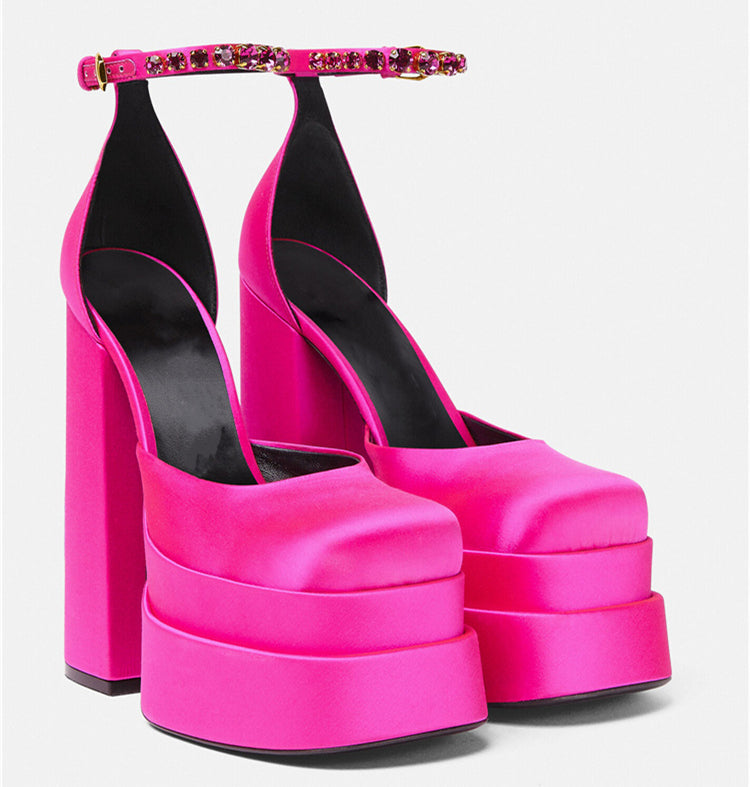 2022 Thick High Heels Shoes Newgew
