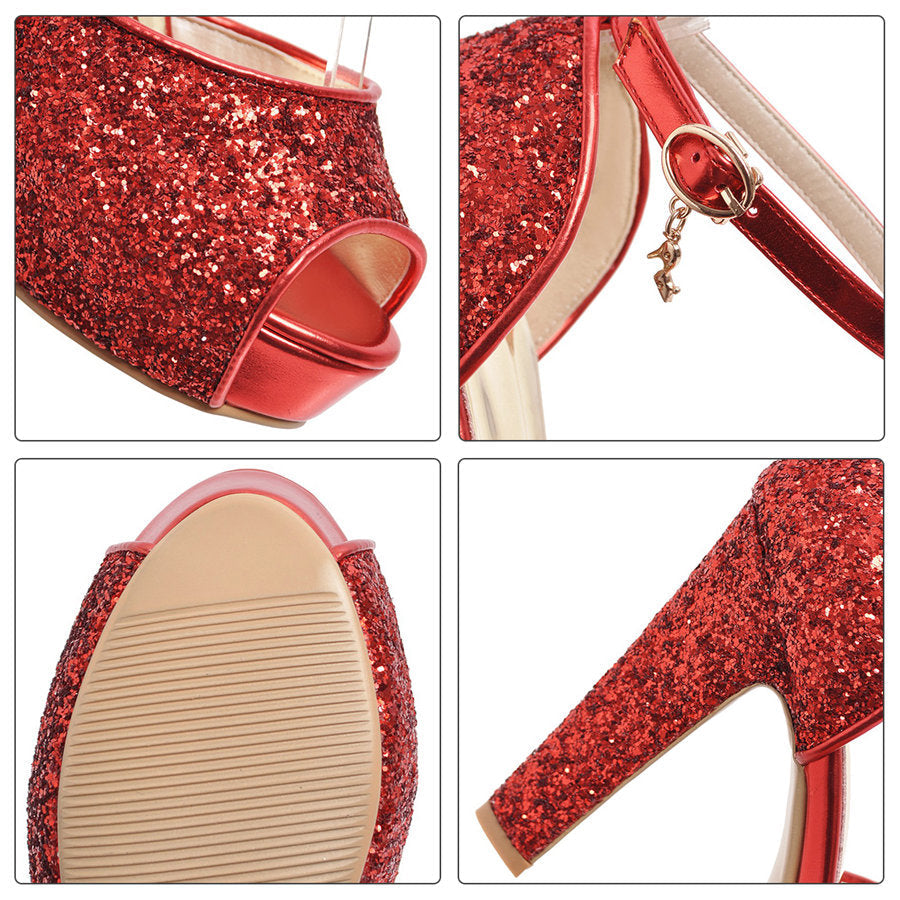 High Heel Platform Sandals Newgew