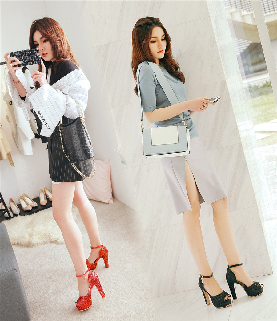 High Heel Platform Sandals Newgew