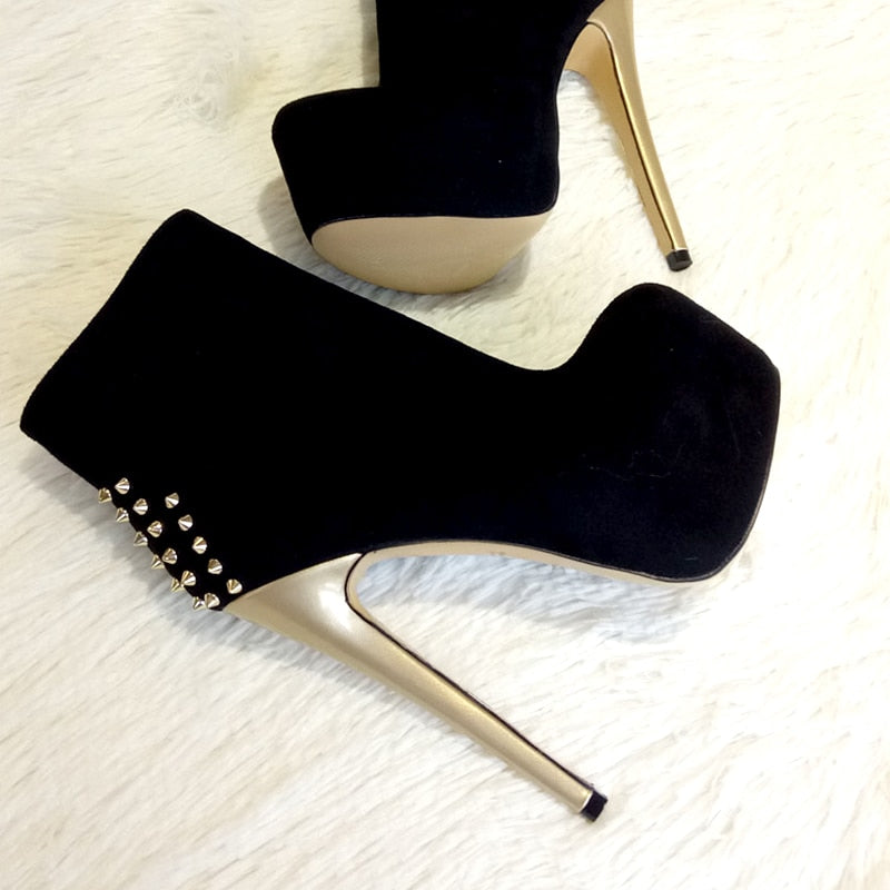 Rivet Ankle Boots Newgew