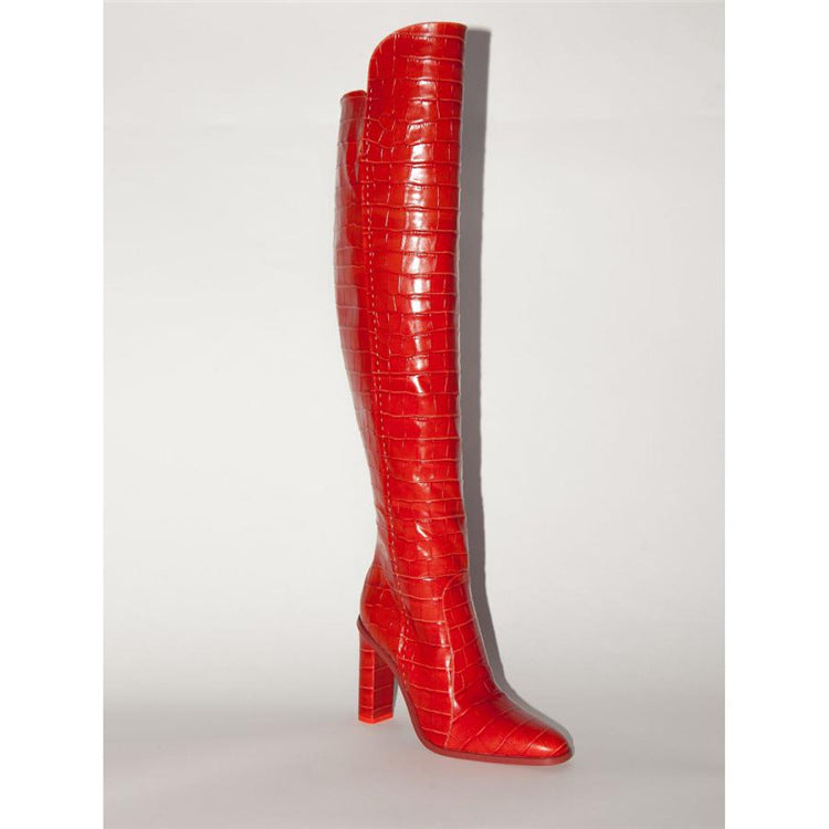 Colorful Knee Boots Newgew