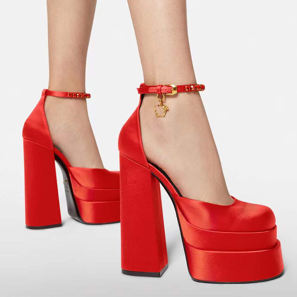 2022 Thick High Heels Shoes Newgew