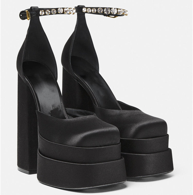 2022 Thick High Heels Shoes Newgew