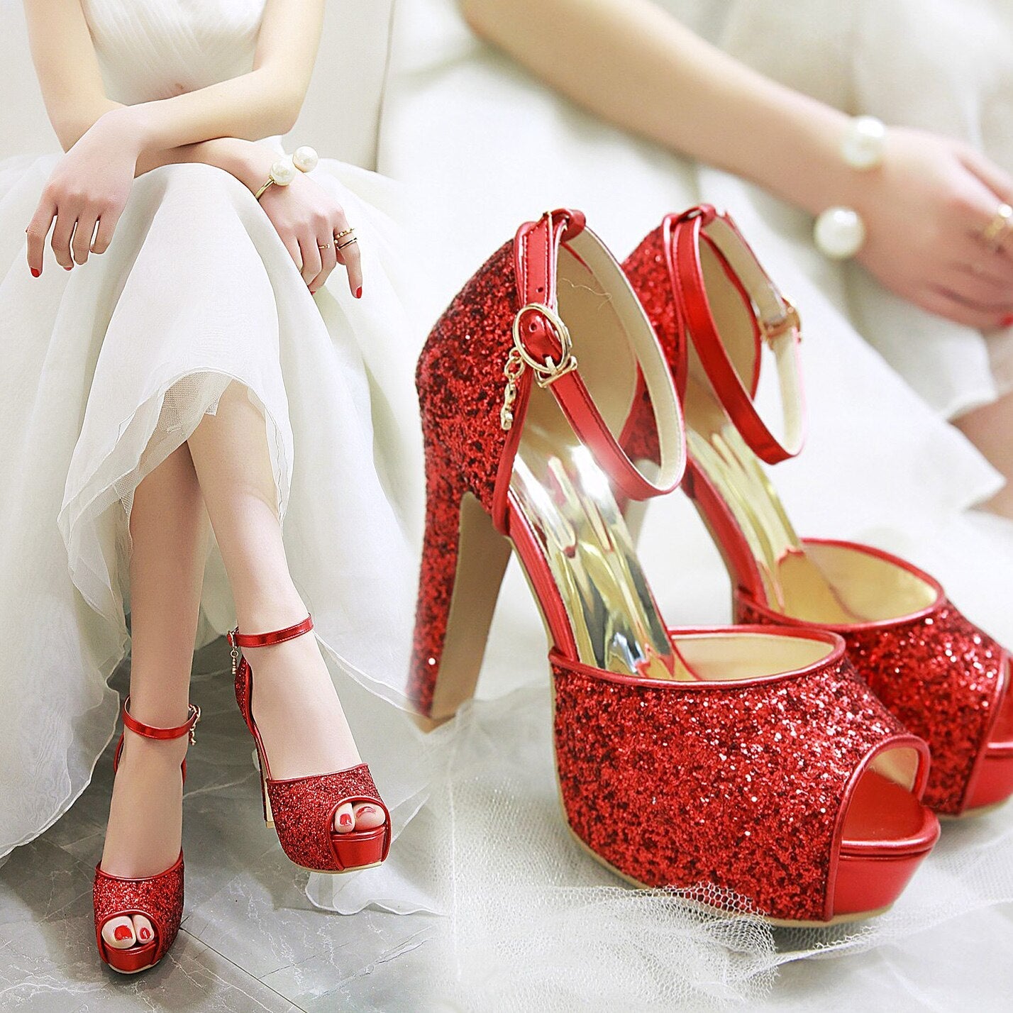 High Heel Platform Sandals Newgew
