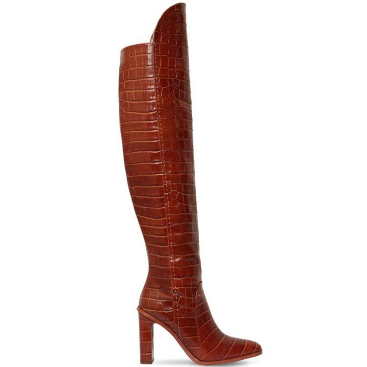 Colorful Knee Boots Newgew