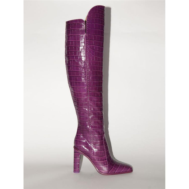 Colorful Knee Boots Newgew