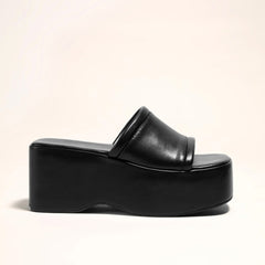Solid Color Wedges Slippers Newgew