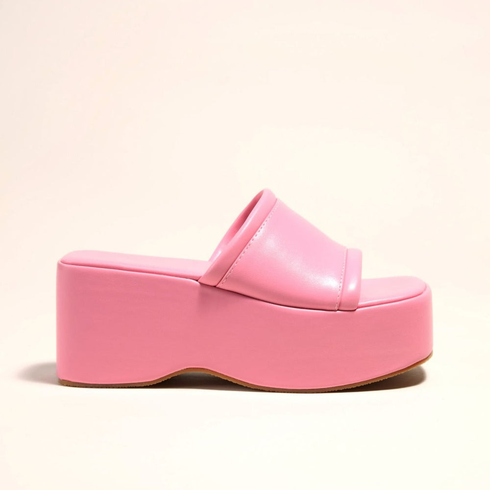 Solid Color Wedges Slippers Newgew