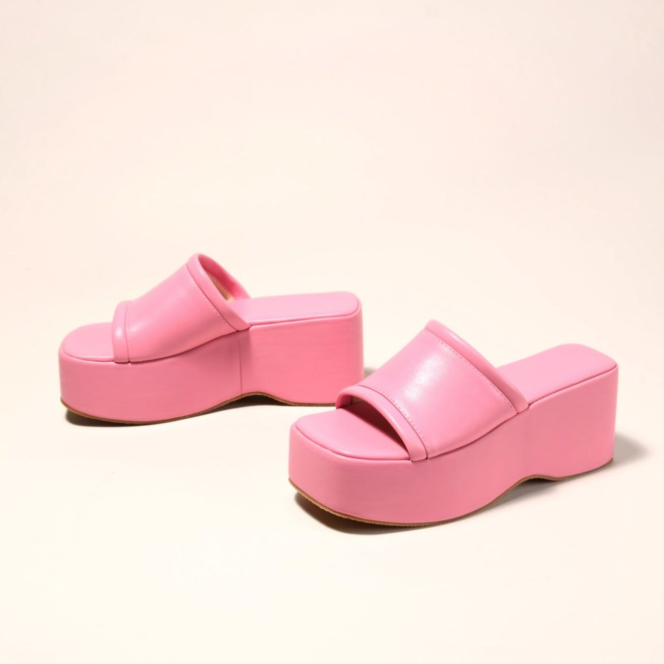 Solid Color Wedges Slippers Newgew