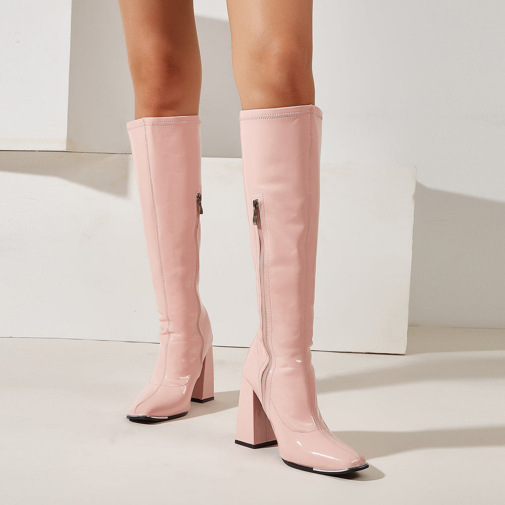 Chunky Heeled Boots Newgew