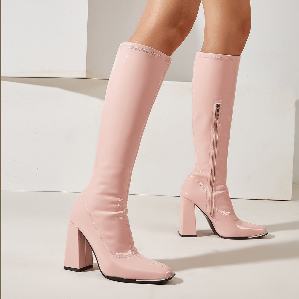 Chunky Heeled Boots Newgew