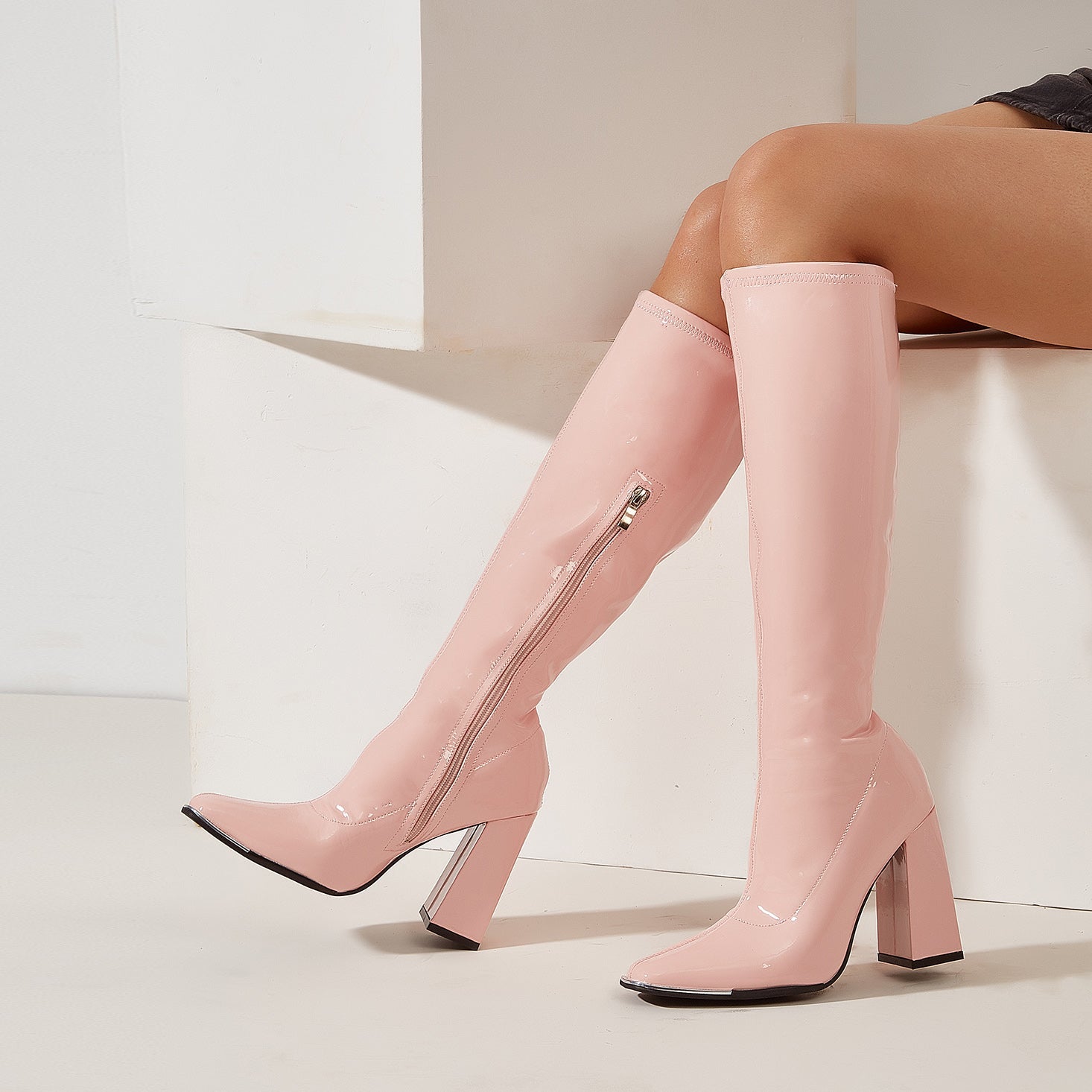 Chunky Heeled Boots Newgew