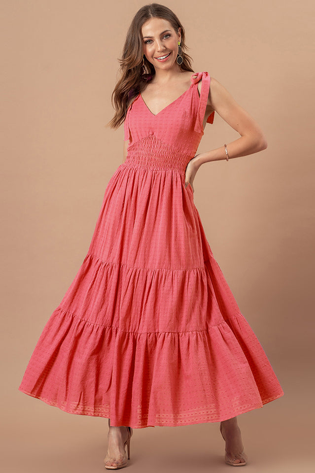 Stripes Neck Sleeveless Summer Dress Newgew