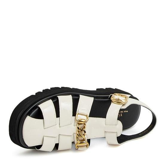 Chain Decor Ankle Strappy Wedge Sandals Newgew