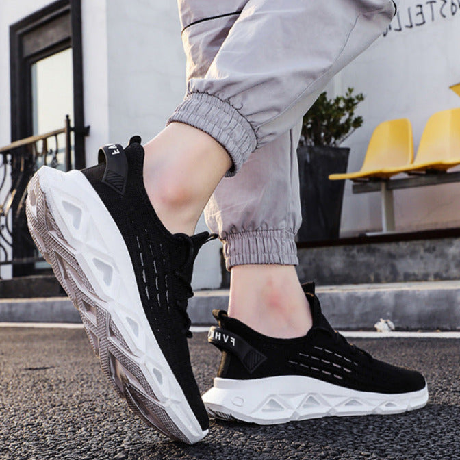 Fashionable Breathable Minimalist Lace-up Sneakers Newgew