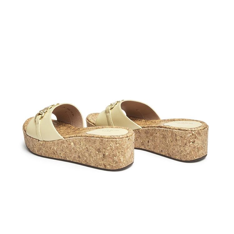 Tata	Chain Decor Wedge  Sandals Newgew