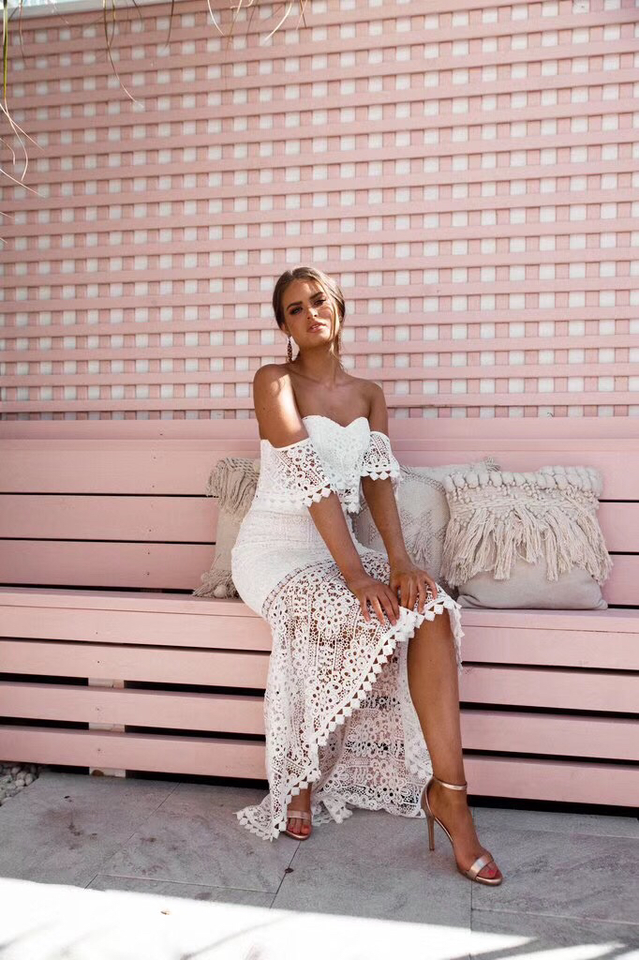 Two Piece Fishtail Lace Dress Newgew