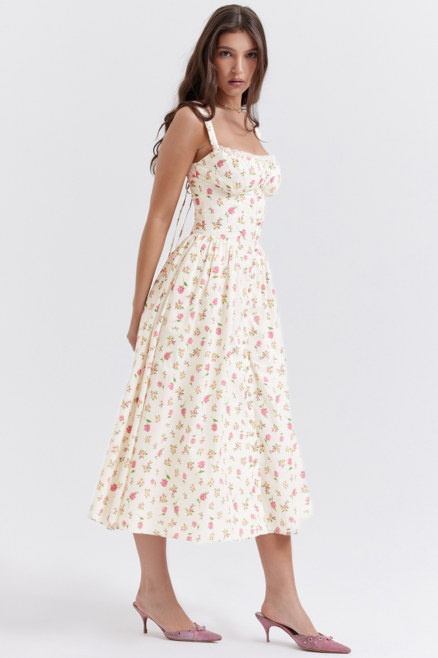 Tatiana Rose Print Midi Sundress Newgew