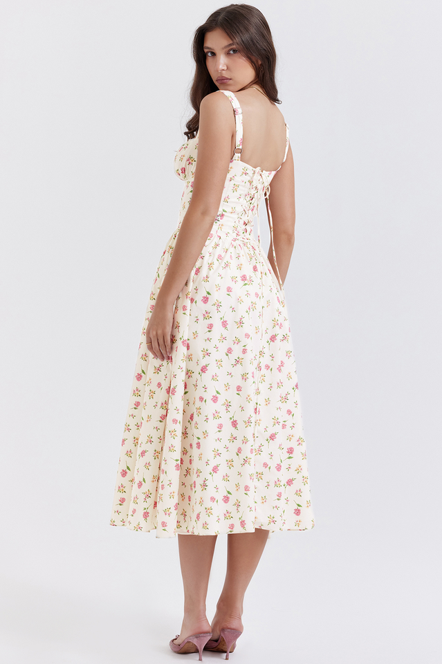 Tatiana Rose Print Midi Sundress Newgew