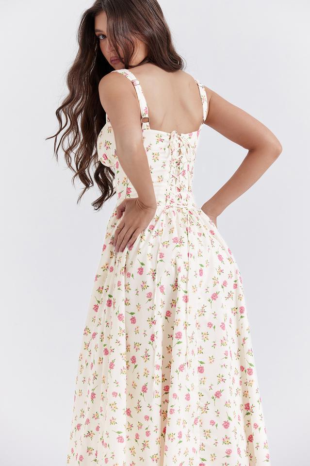 Tatiana Rose Print Midi Sundress Newgew