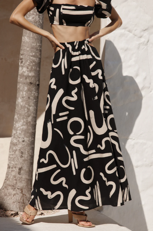 Utopia Crop Tops & Skirt Set Newgew