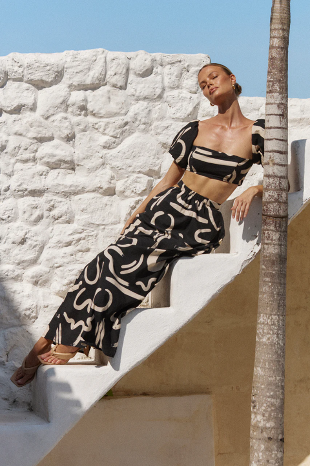 Utopia Crop Tops & Skirt Set Newgew