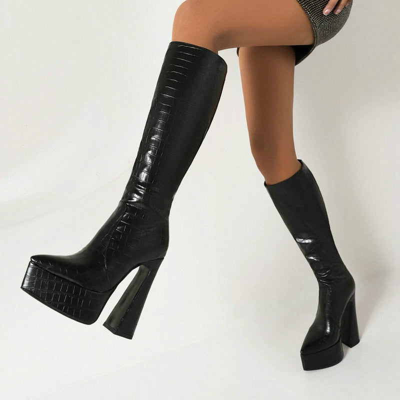 Women Knee High Boots Newgew