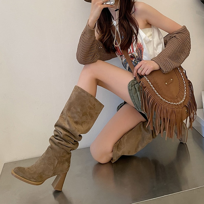2023 Women Leather Boots Newgew